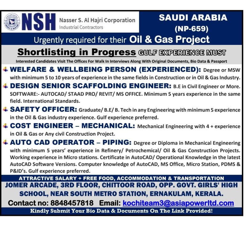 Saudi Arabia : Oil Gas Project - NSH Company