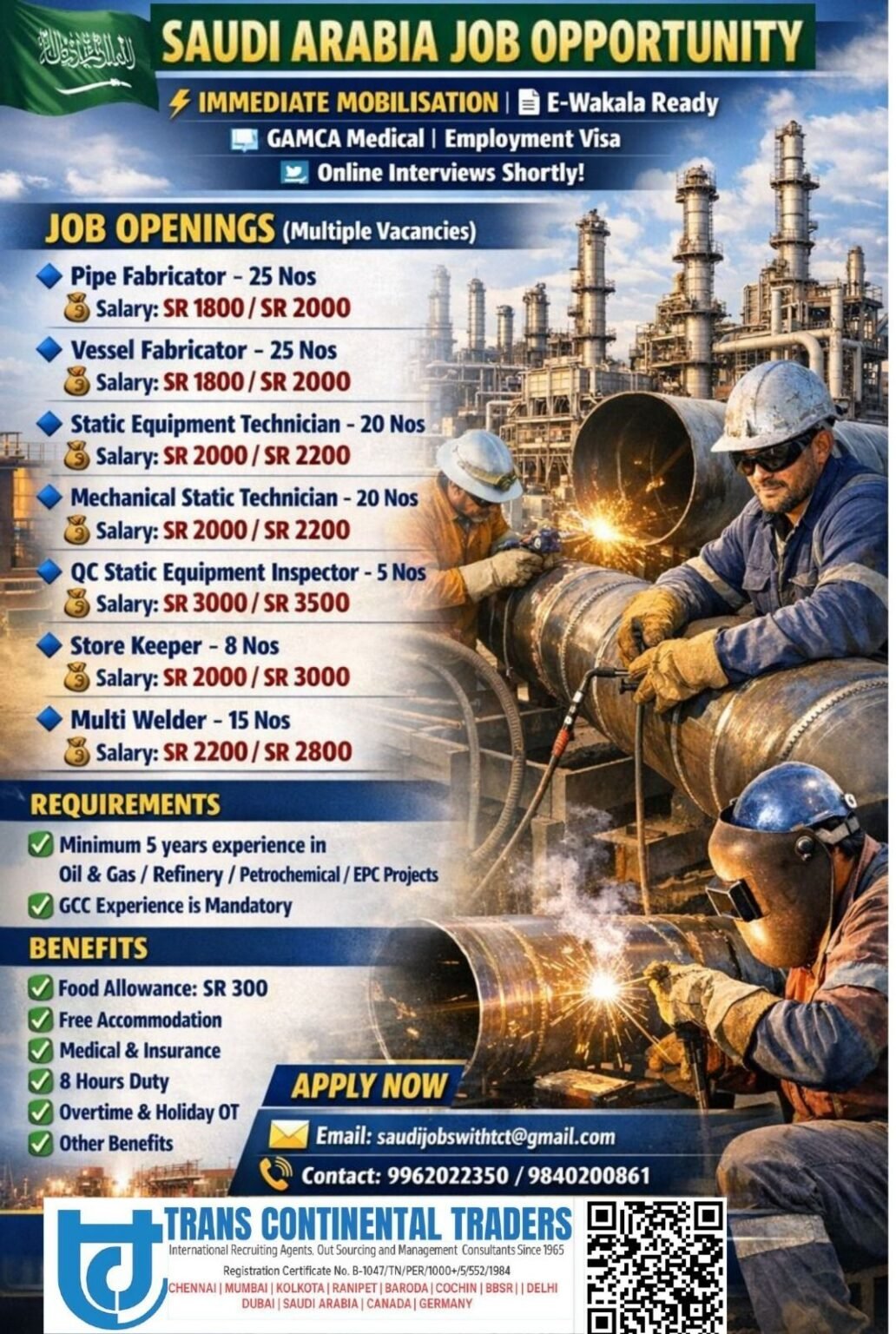 Saudi Arabia Oil & Gas Jobs 2026: Apply Now