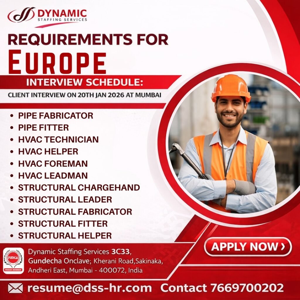 Europe Jobs Opportunity: Client Interview on 20th January 2026