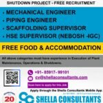 Qatar Shutdown Project Jobs 2026 – Free Recruitment for Engineers & Supervisors