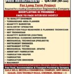 Free Recruitment For Qatar Engineering Construction Company