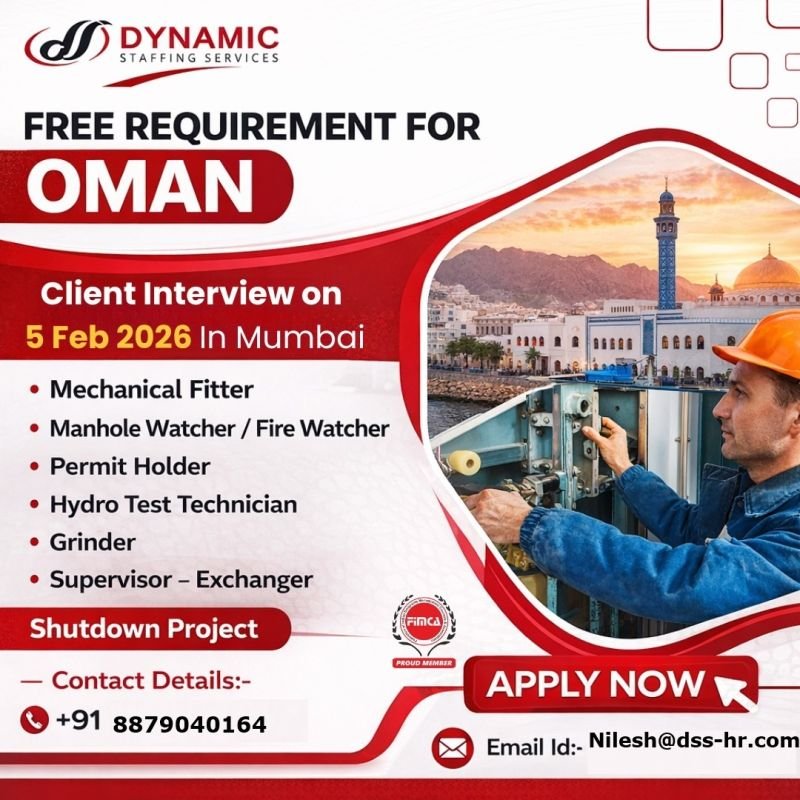 Free Requirement for Oman - Apply Today