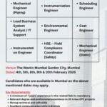 Saudi Arabia SMP Project Jobs 2026 – Walk-In Interview in Mumbai
