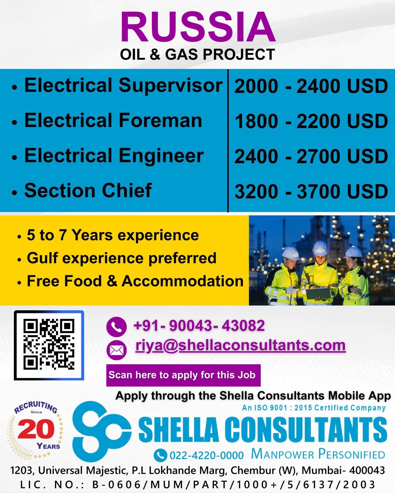 Russia Oil & Gas Project Jobs 2026 – Apply Today