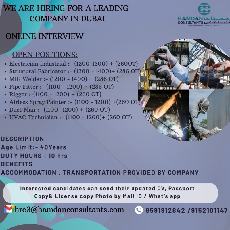 Dubai Jobs 2026: Online Interview for Skilled Workers | Apply Now