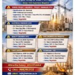 Oman PSS Project Jobs 2026 – Electrical & Civil Professionals Urgently Required Oman PSS project recruitment advertisement showing urgent requirements for electrical and civil engineers, project managers, cable jointers, and technicians with Oman and GCC experience for primary substation projects.