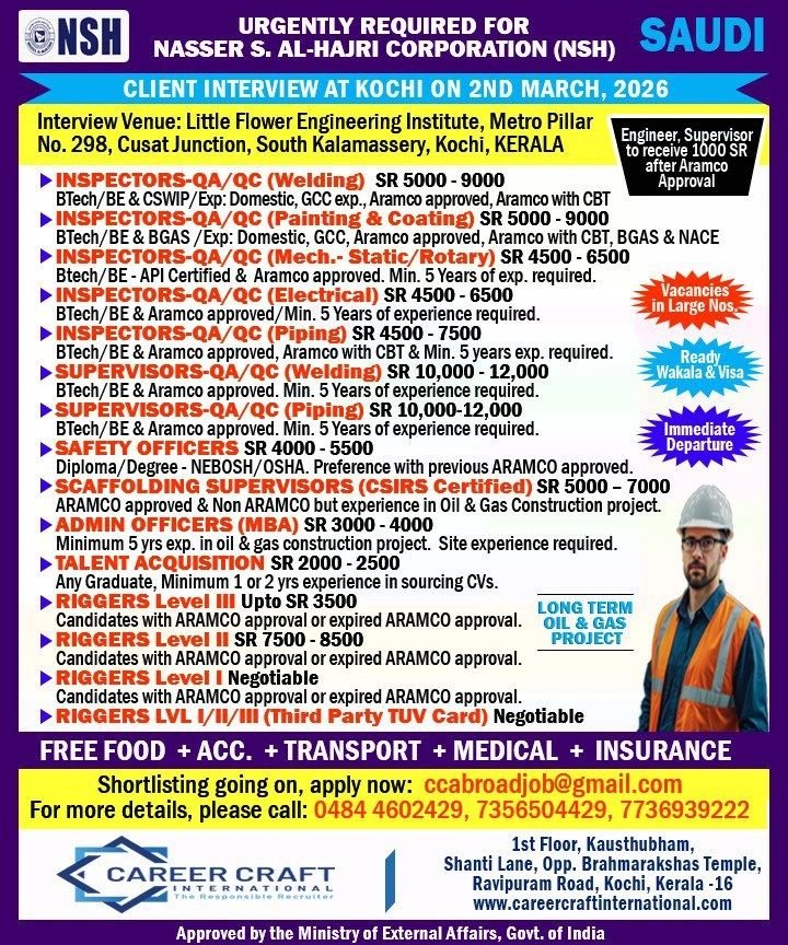 NSH Saudi Arabia Jobs 2026 – Nasser S. Al-Hajri Corporation | Apply Now