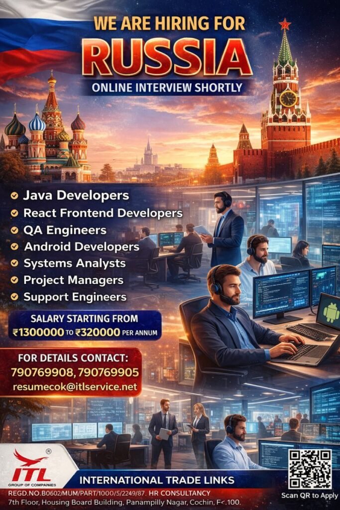 Hiring Experienced IT Professionals for Russia | Online Interviews