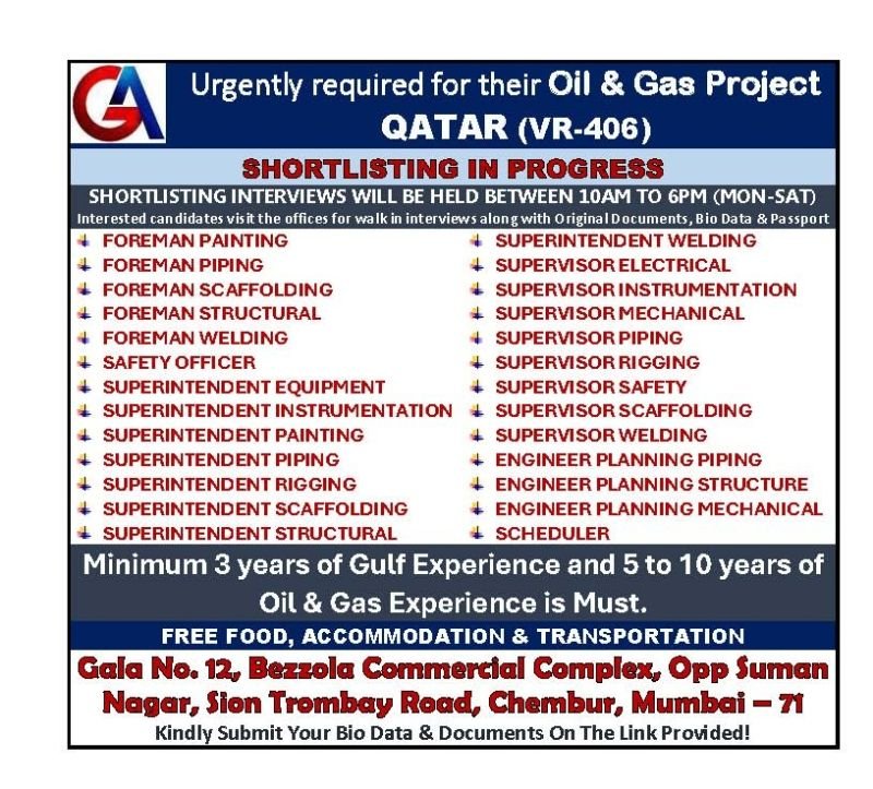 Qatar Gulf Asia Company Jobs 2026 - Apply Today