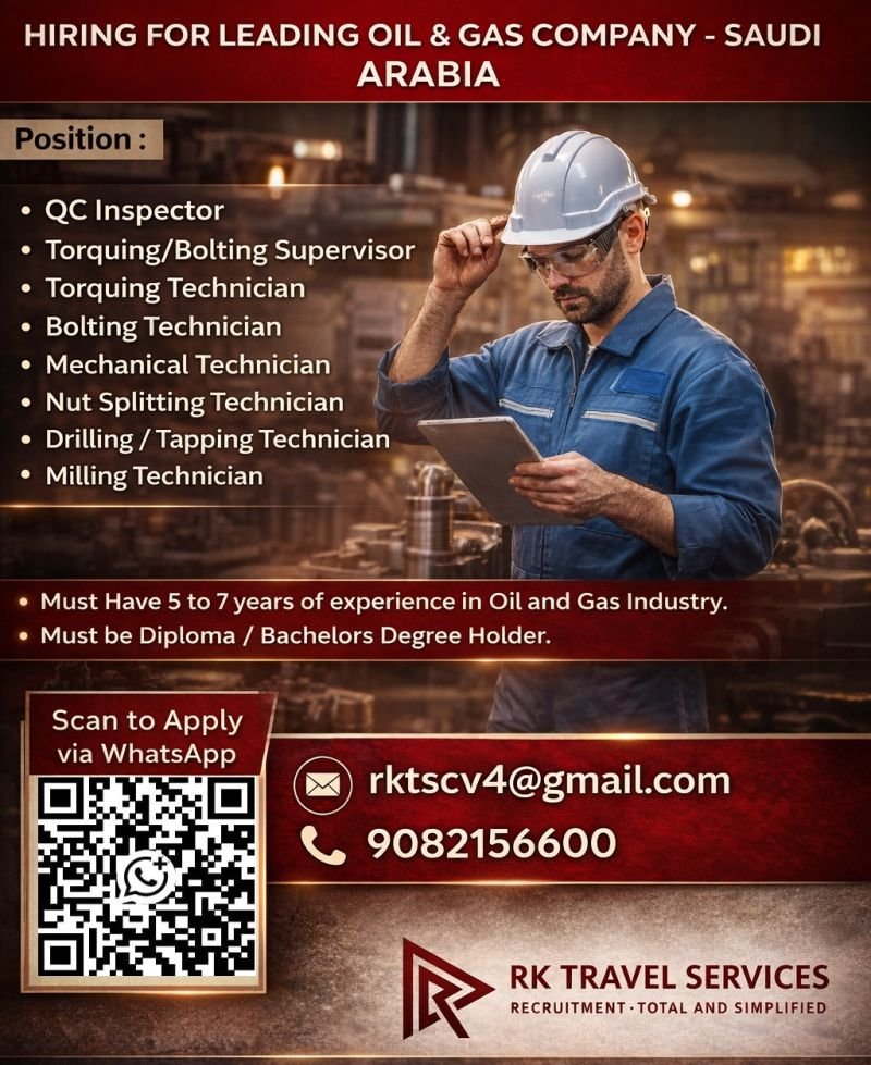 Saudi Arabia Oil & Gas Jobs in Saudi Arabia - Apply Now