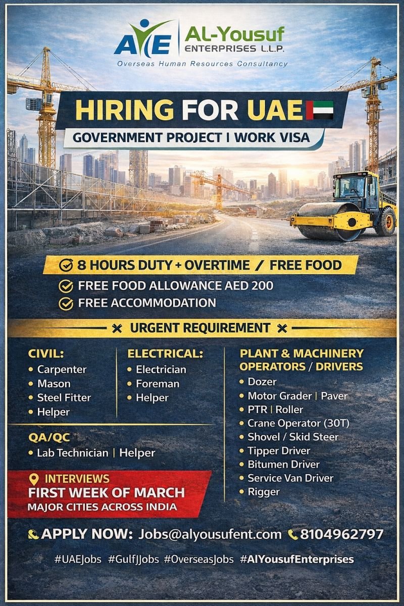 Hiring for UAE – Government Project