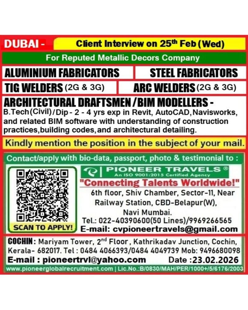 Dubai Jobs - Hiring Urgent For Metallic Decor Company Dubai Jobs - Hiring Urgent For Metallic Decor Company