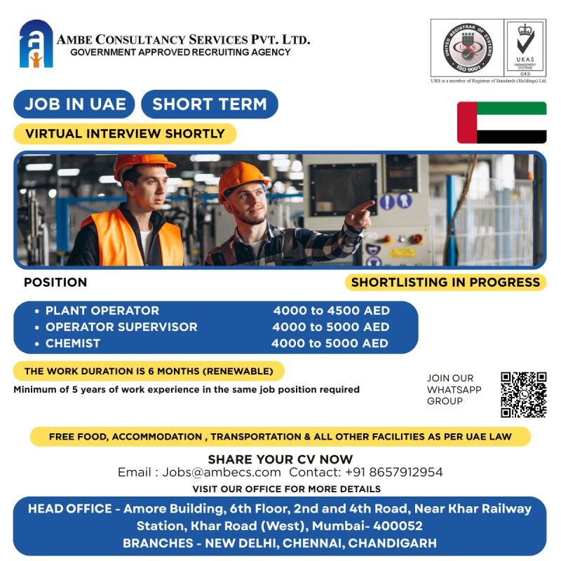 Urgently Hiring for SK ecoplant UAE - Apply Now