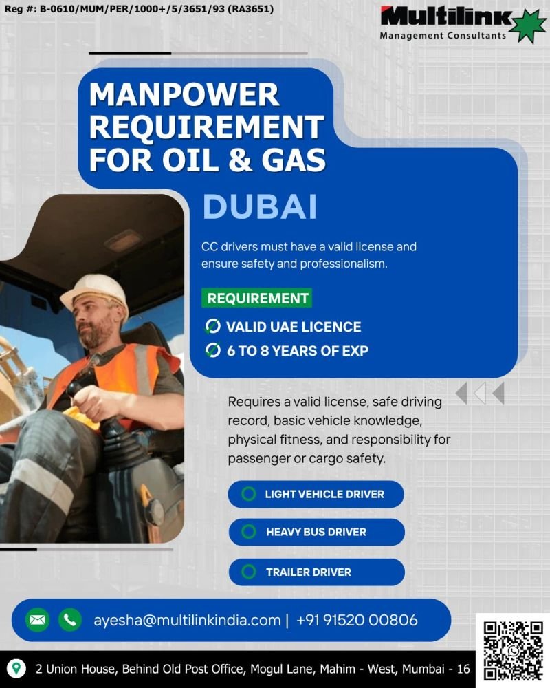 Hiring Drivers For Dubai, UAE - Apply Now