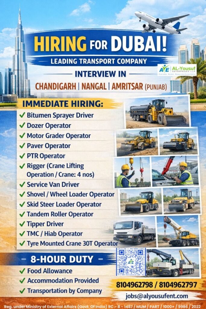 Hiring For Dubai Leading Transport Company - Apply Today Hiring For Dubai Leading Transport Company - Apply Today