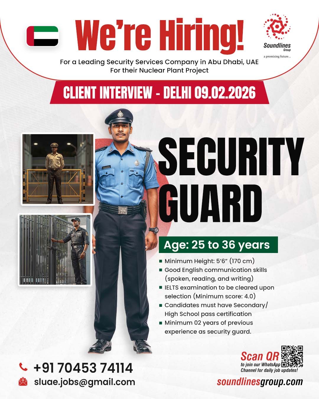Hiring For a Leading Security Services Company in Abu Dhabi, UAE