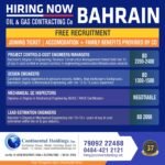 Bahrain Oil & Gas Jobs 2026 – Free Recruitment