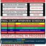 NBTC Abu Dhabi long term project jobs for welders and mechanical helpers with free visa and accommodation