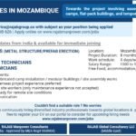 Mozambique Job Vacancies 2026 – Prefabricated Camps & Industrial Projects Mozambique Job Vacancies 2026 – Prefabricated Camps & Industrial Projects
