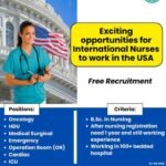 USA Jobs : Exciting Job opportunities for International Nurses to work in the USA