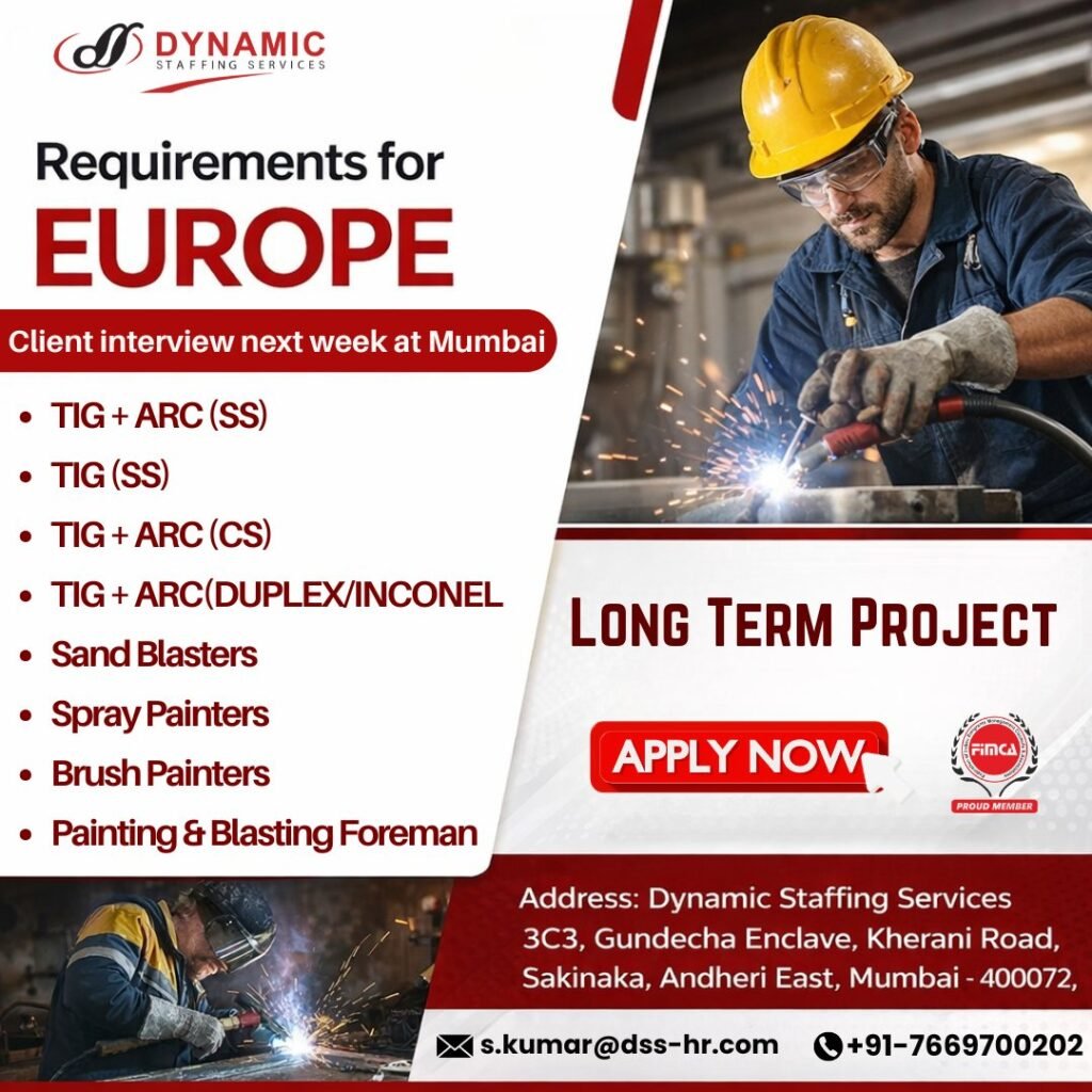 Long Term Jobs for Europe - Apply Now