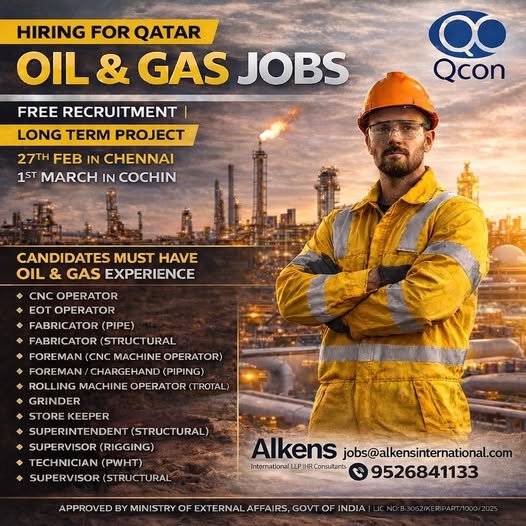 Long term Job Opening in QCON Qatar - Apply Today