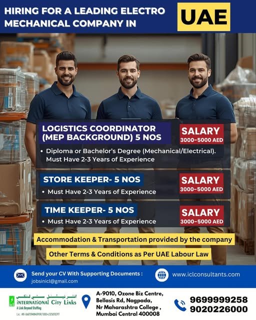 Electro Mechanical Company Jobs in UAE – Apply Today