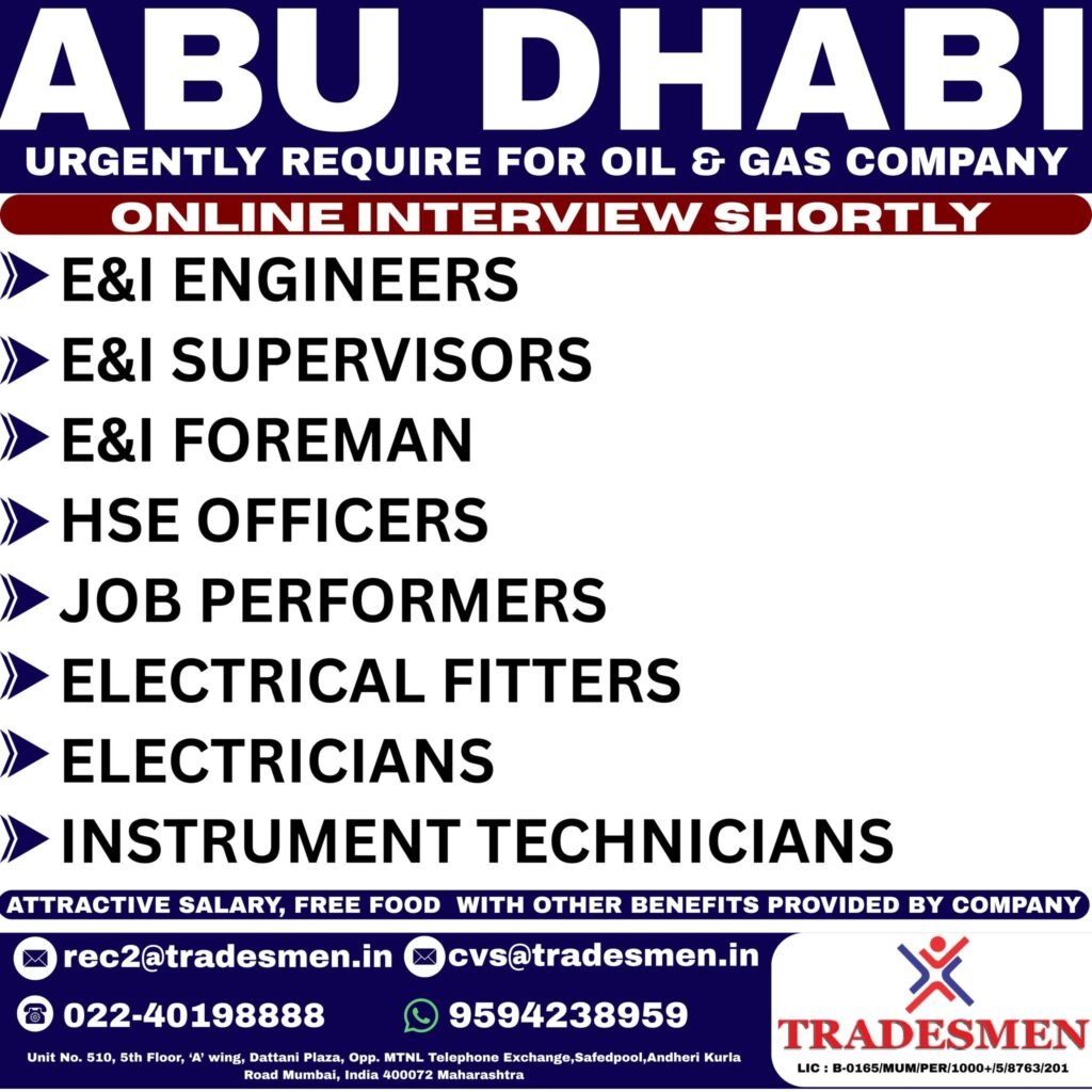 Oil & Gas Jobs in Abu Dhabi | Apply Online