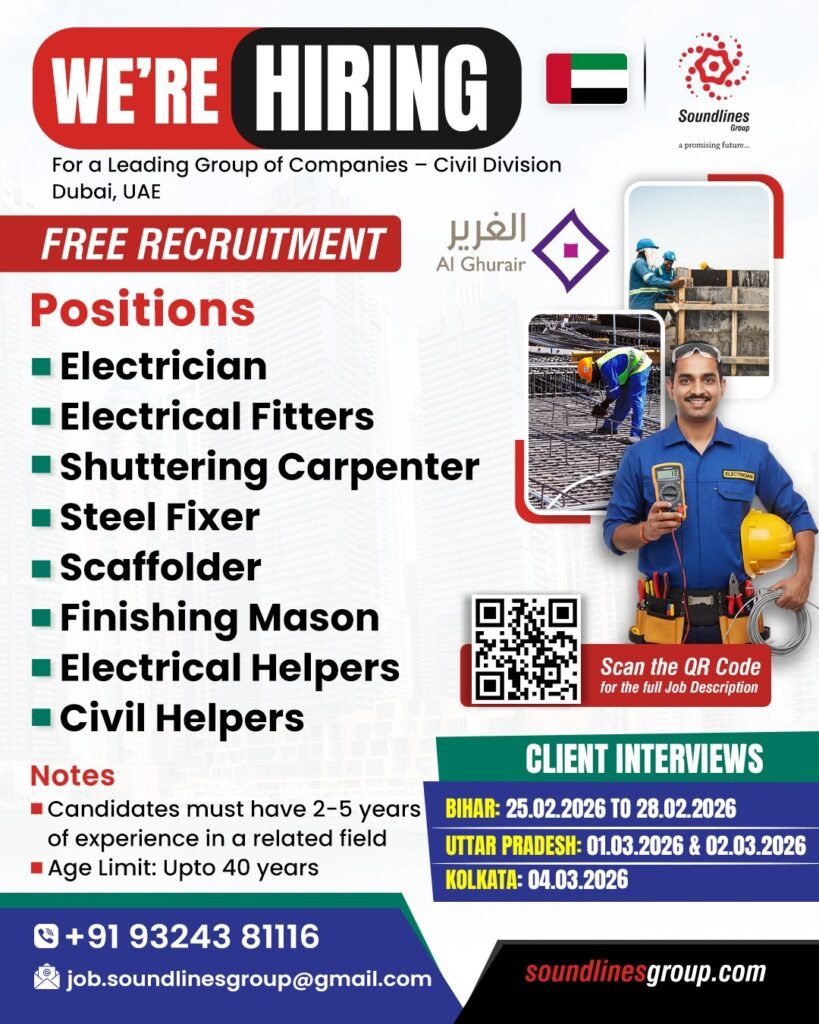 UAE Jobs : Hiring For a Leading Group of Companies - Civil Division Dubai UAE Jobs : Hiring For a Leading Group of Companies - Civil Division Dubai