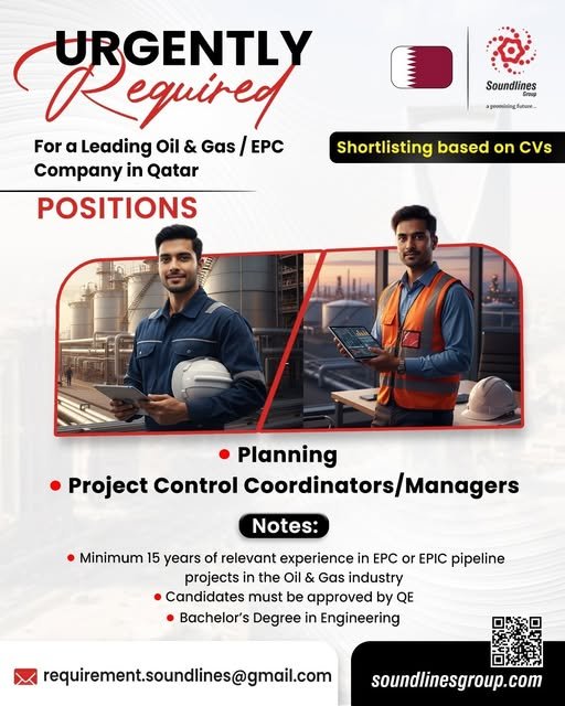 Hiring For a Leading Oil & Gas / EPC Company in Qatar