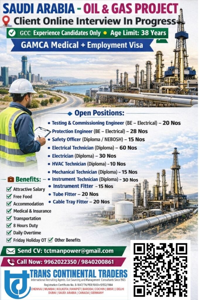 Oil & Gas Jobs Project in Saudi Arabia - Apply Now Oil & Gas Jobs Project in Saudi Arabia - Apply Now