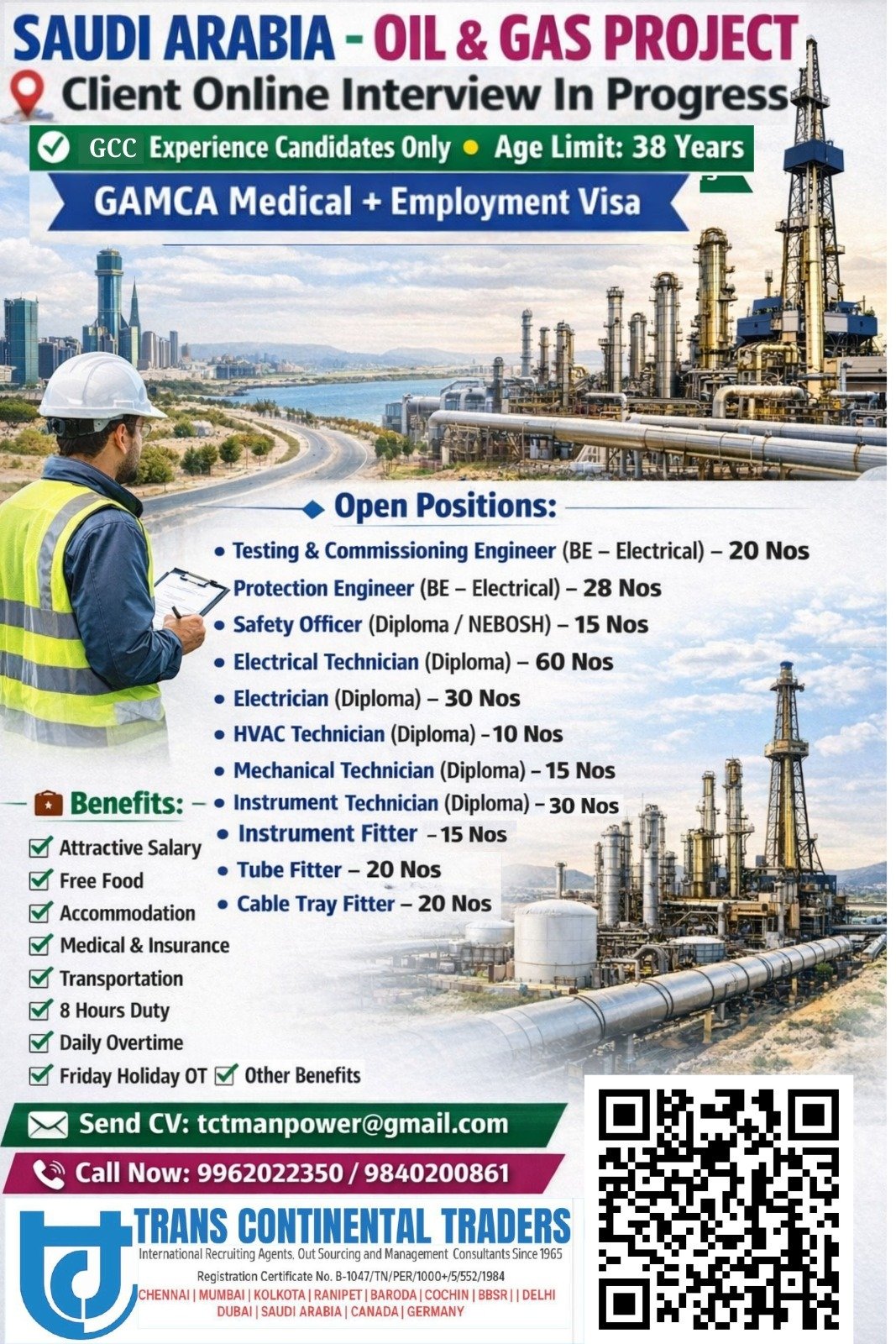 Oil & Gas Jobs Project in Saudi Arabia - Apply Now