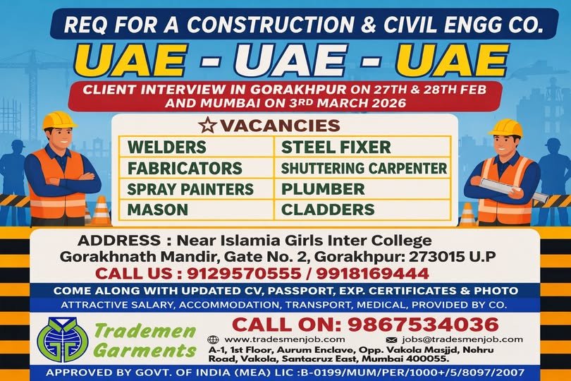 UAE construction and civil engineering company Jobs 2026: Apply Today