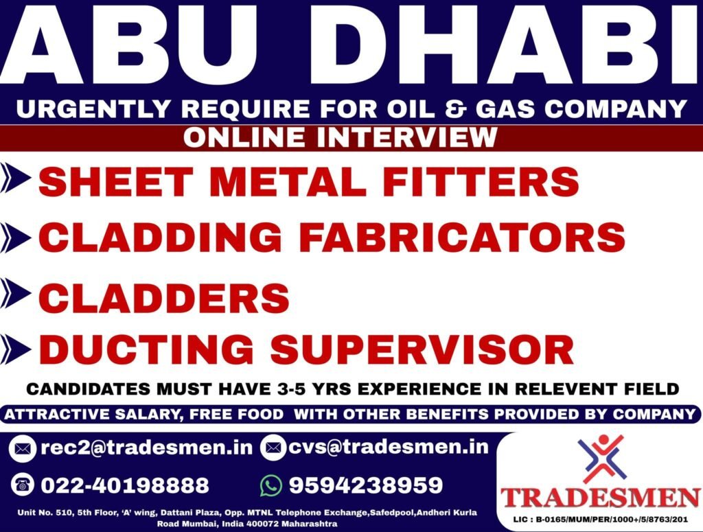 Abu Dhabi Jobs 2026: Urgent Hiring For Oil & Gas Company Abu Dhabi Jobs 2026: Urgent Hiring For Oil & Gas Company