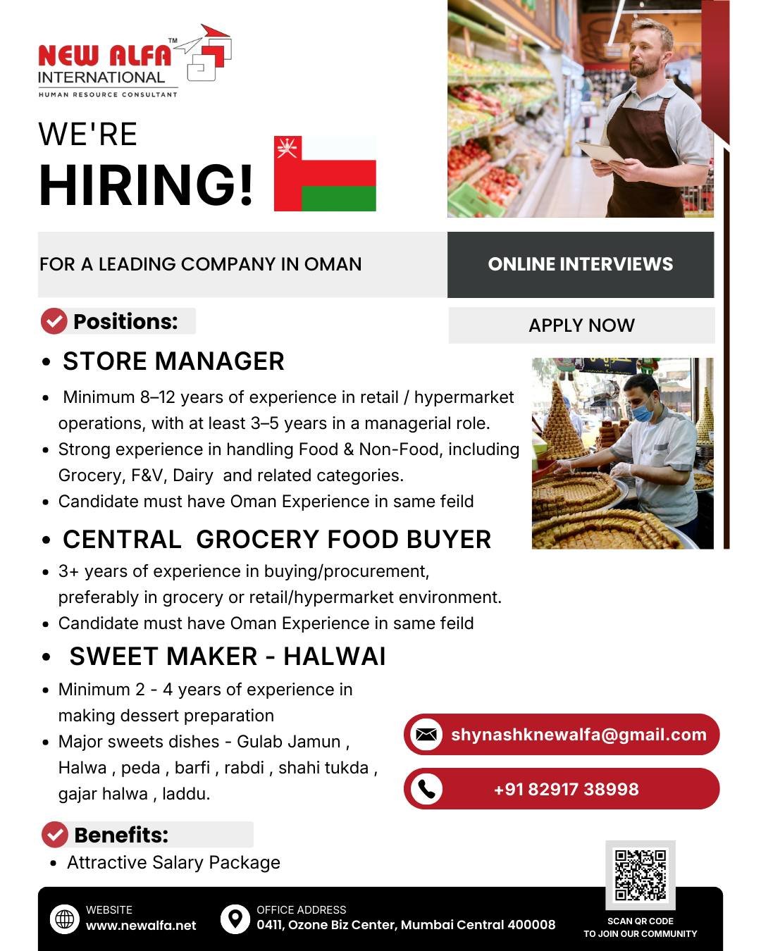 Oman : Hiring For Leading Company - Online Interviews - Apply Now