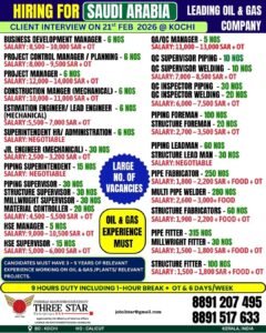 Saudi Arabia Oil & Gas Jobs 2026 – Large Vacancies | Client Interview ...