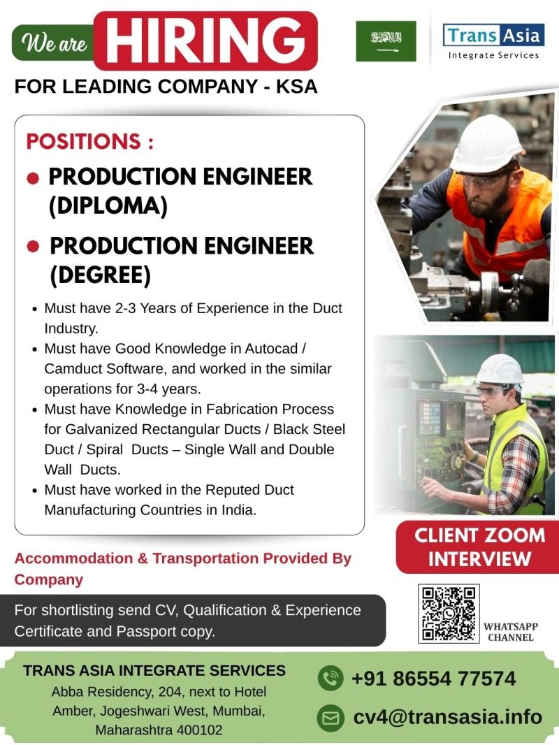 Saudi Arabia Leading Company Jobs - Apply Now