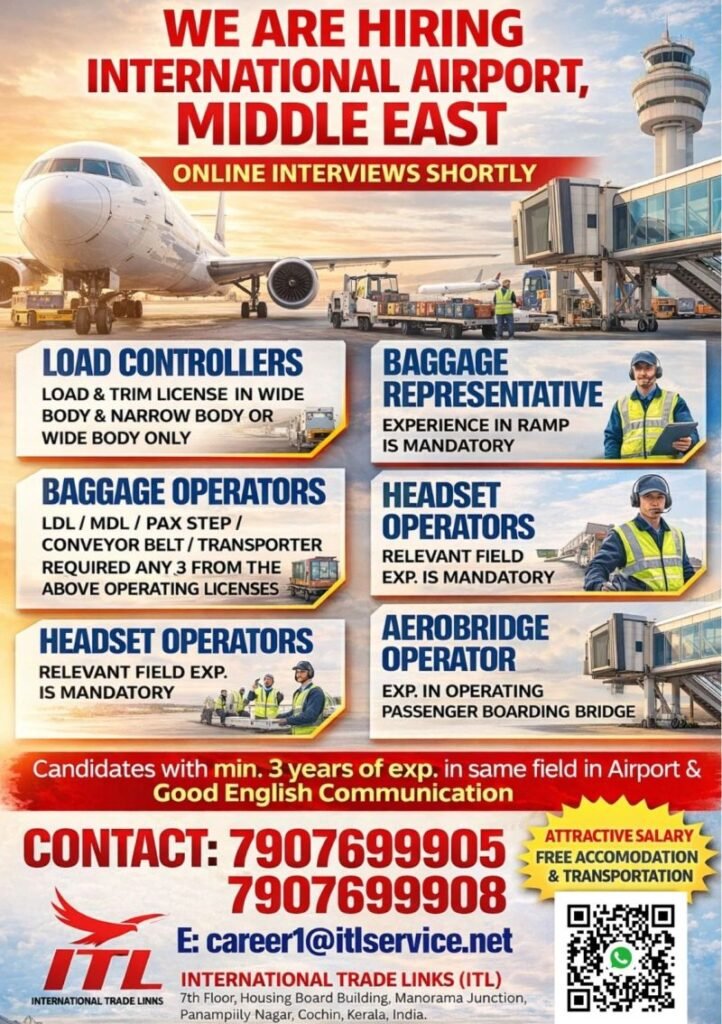 International Airport Jobs in Middle East – Online Interviews Shortly International Airport Jobs in Middle East – Online Interviews Shortly