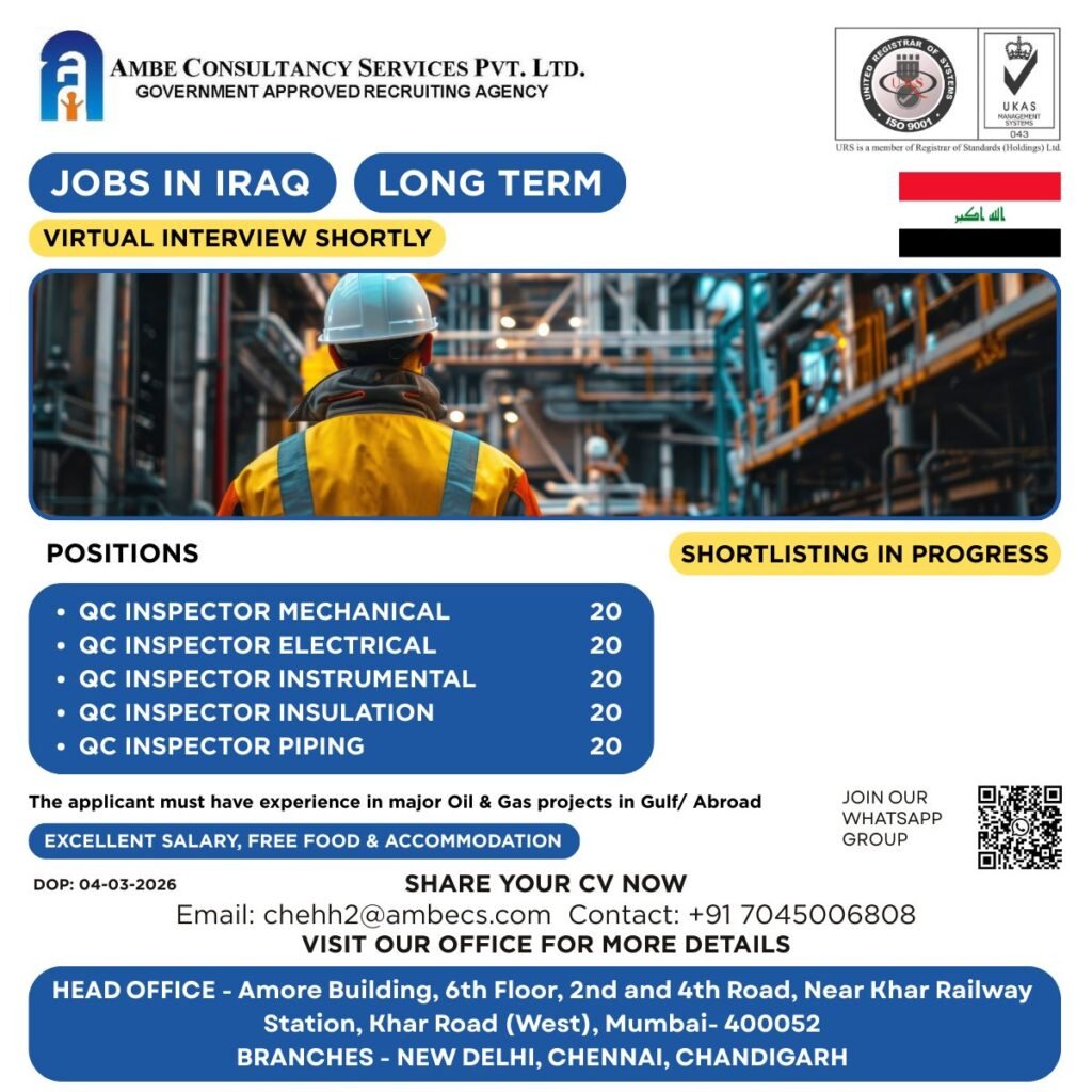 Jobs in Iraq | Long-Term Oil & Gas Opportunities - Apply Now Jobs in Iraq | Long-Term Oil & Gas Opportunities - Apply Now