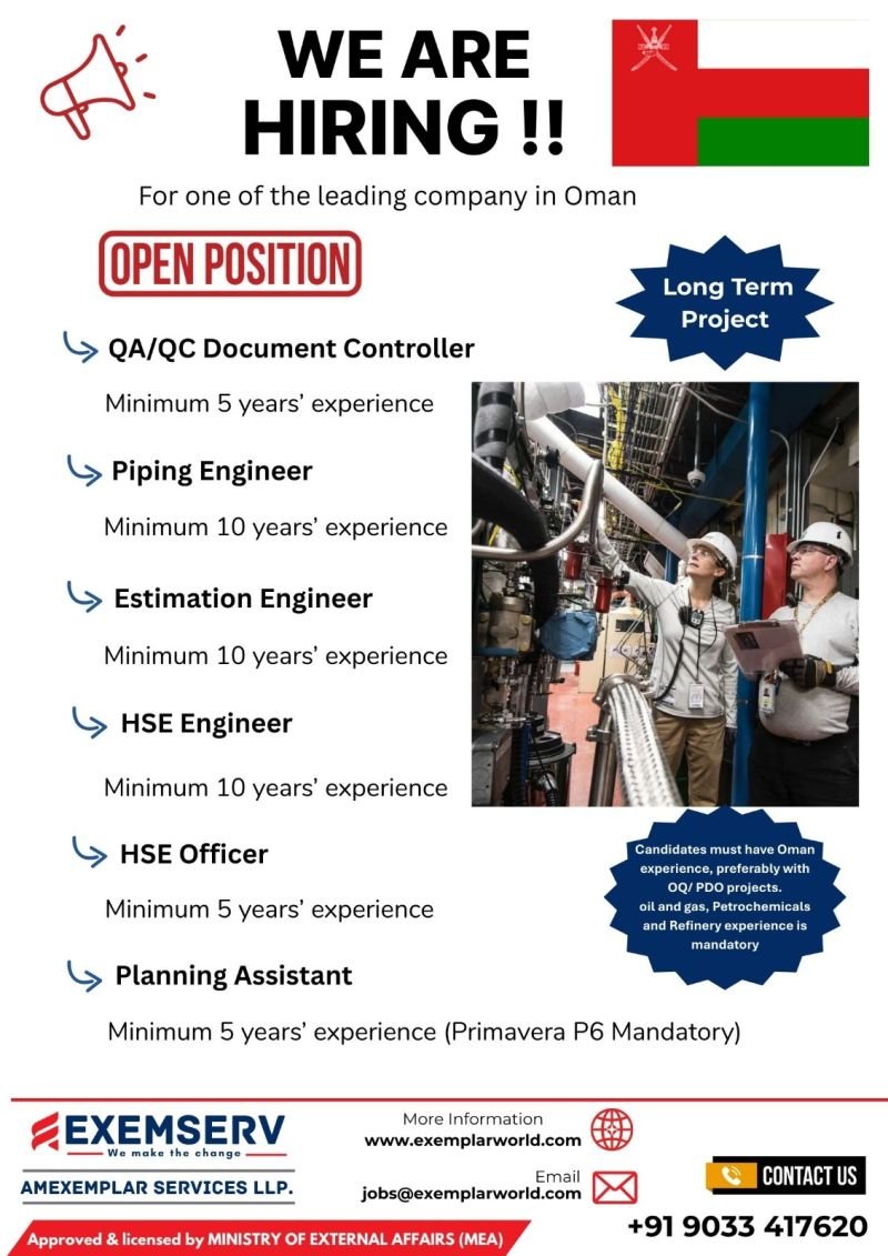 Oman Oil and Gas Jobs 2026: Apply Now