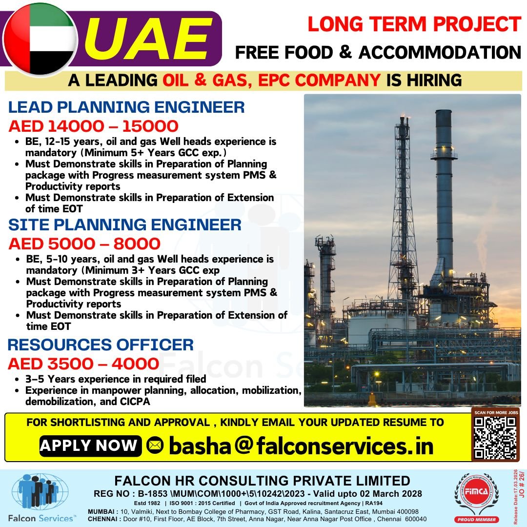 UAE Oil & Gas Jobs – Long-Term Project Opportunity