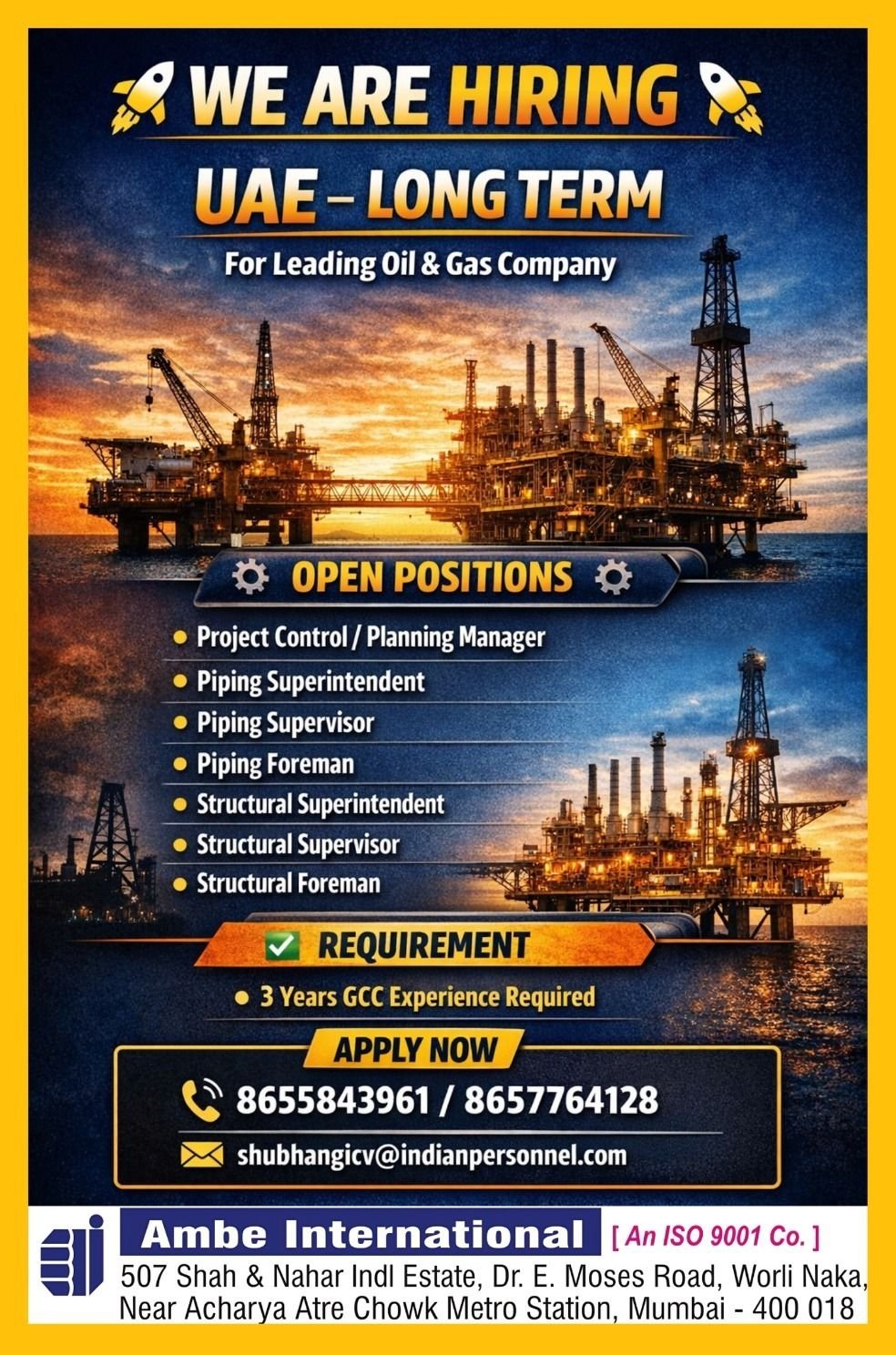 UAE Oil & Gas Jobs – Long-Term Opportunities