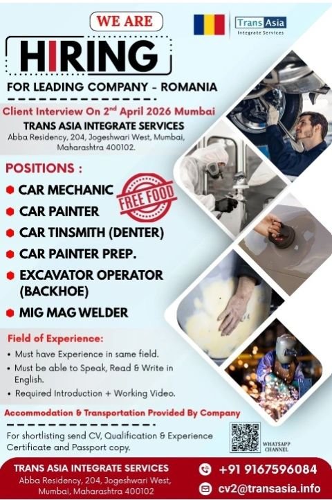 Urgent Hiring for Leading Company in Romania
