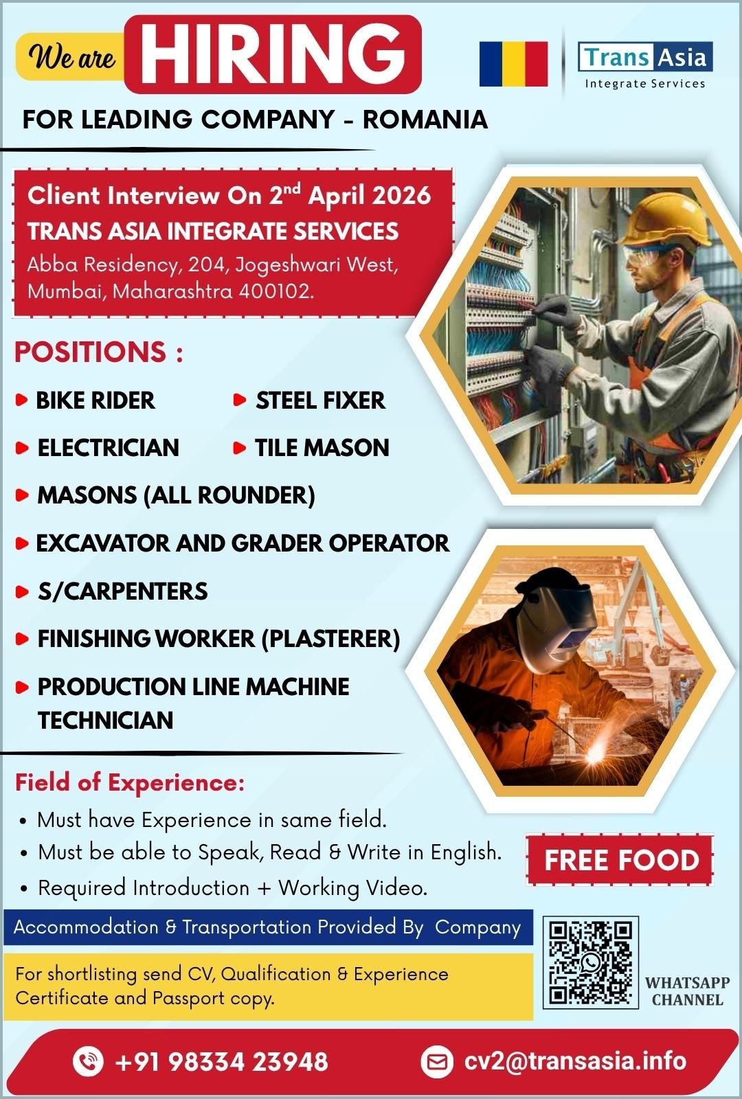 Job Opportunities in Romania – 2026 Recruitment Drive