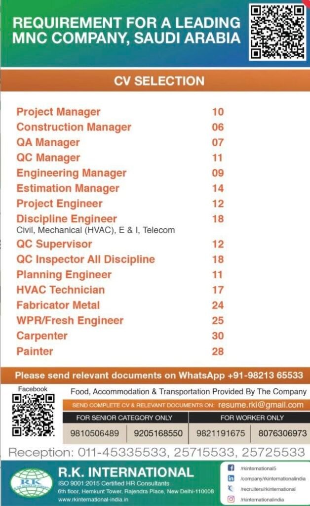 Urgent Recruitment For Saudi Arabia & Kuwait - Apply Now Urgent Recruitment For Saudi Arabia & Kuwait - Apply Now