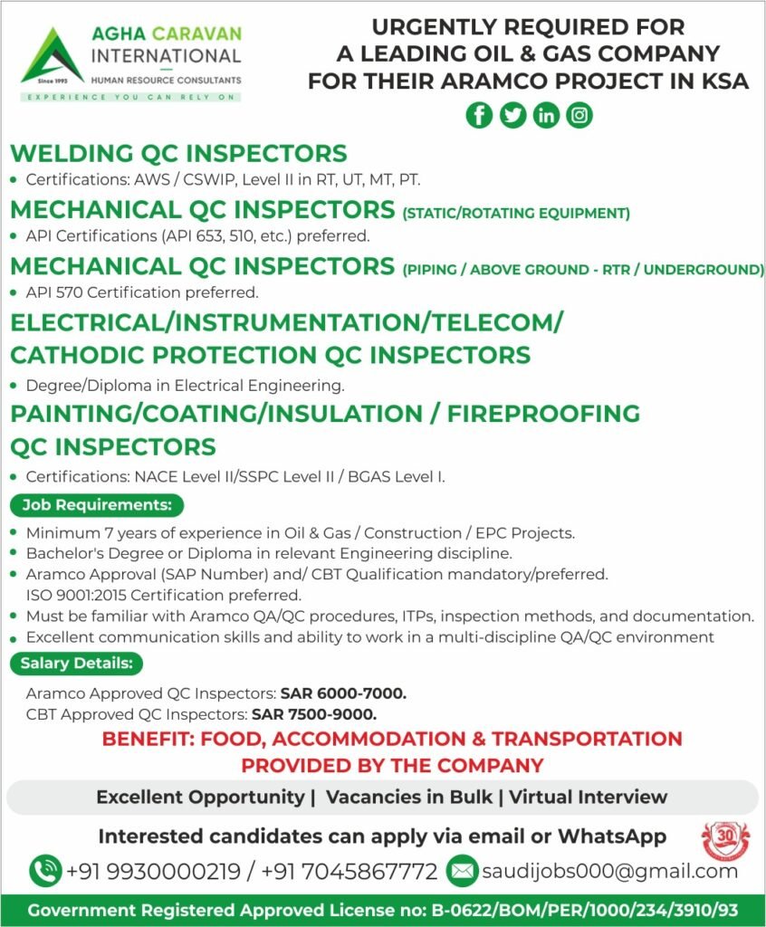 Saudi Arabia Aramco Project Jobs 2026 – Apply Today