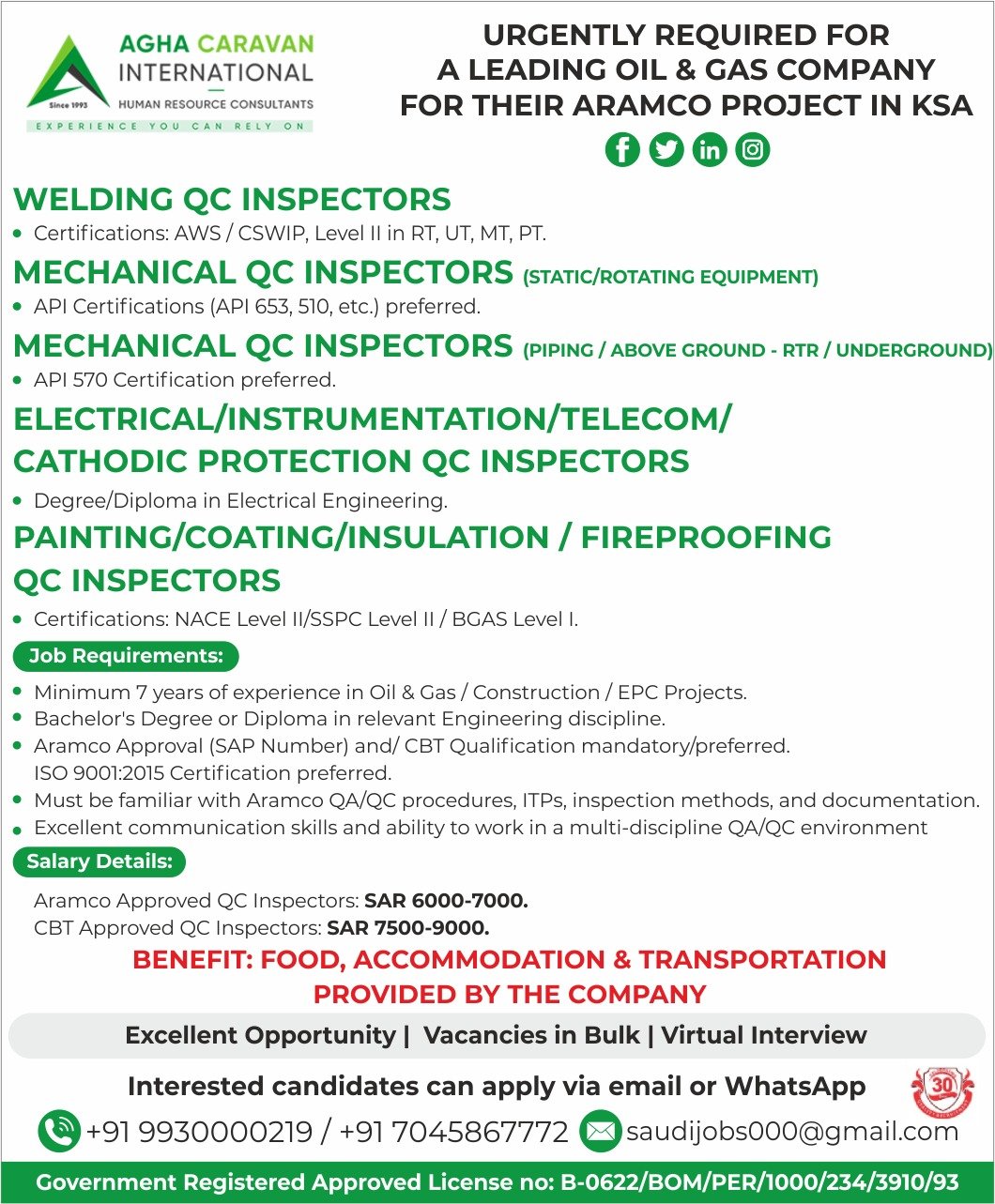 Saudi Arabia Aramco Project Jobs 2026 – Apply Today