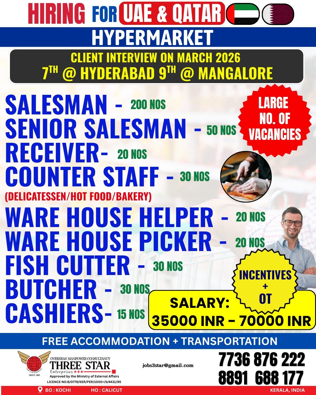 Big Opportunity: Hypermarket Jobs In UAE & Qatar - Apply Now