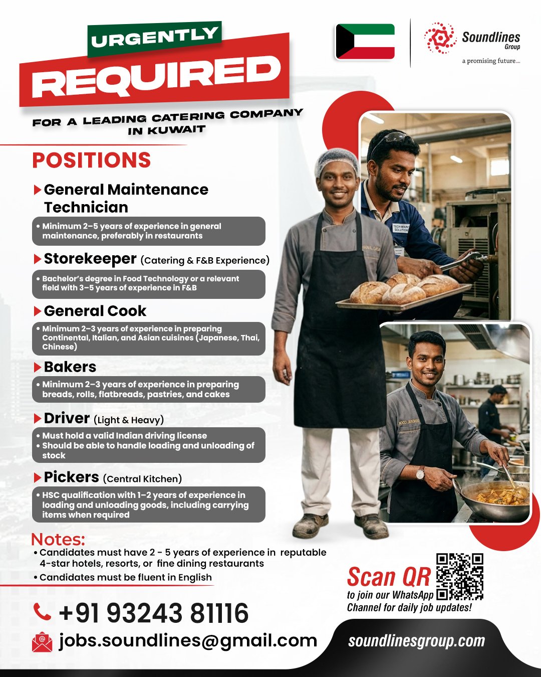 Recruiting For A Leading Catering Company In Kuwait