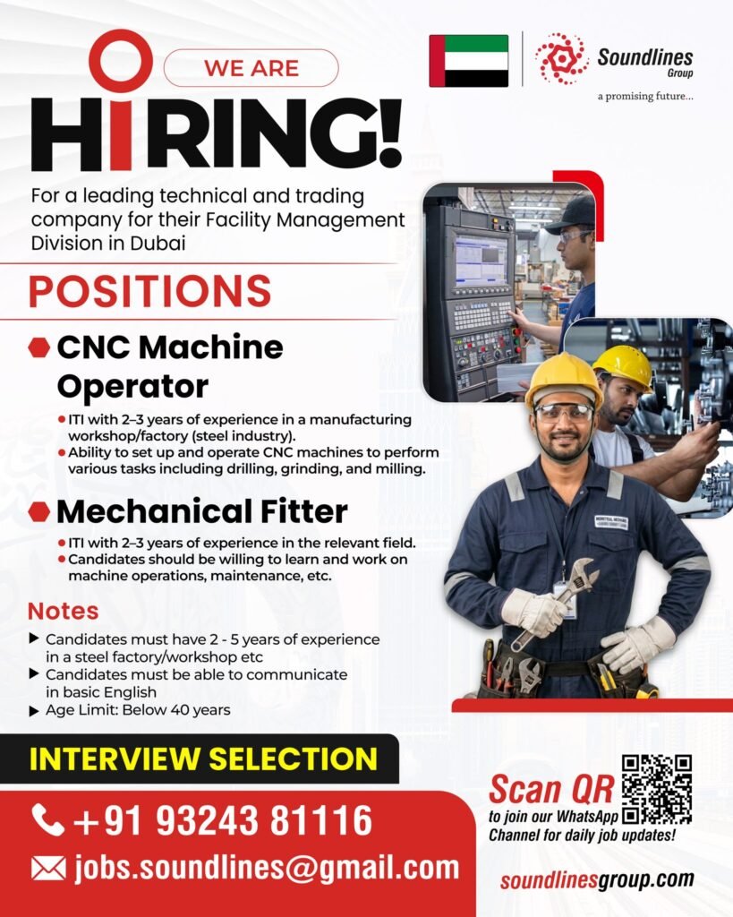 UAE - Hiring For For a leading technical and trading company for their Facility Management Division in Dubai